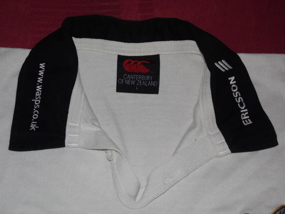 Maillot De Rugby Des London WASPS Saison 2000/2001 Taille L - Photo 4/4