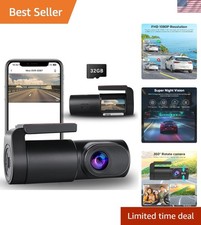 Mini Front Dash Camera - 1080P FHD, Night Vision, Wi-Fi  24HR Parking Monitor