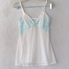 Gilligan  O'Malley Women's Sheer Lace Chemise Slip Size M