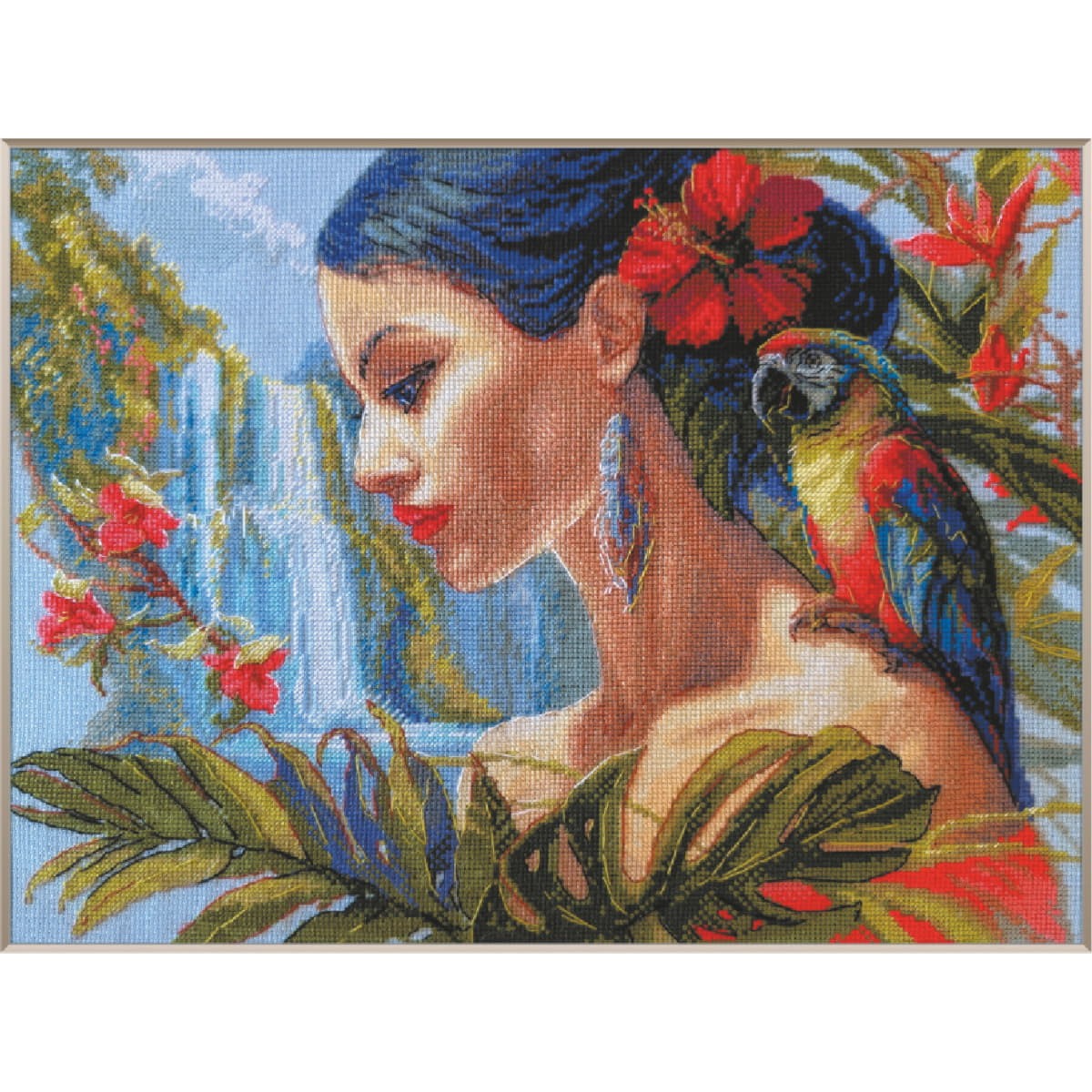Aine counted cross stitch kit ""Mother Nature. Tropics after Olga Novitskaya Pain