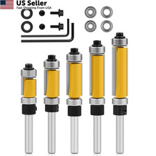 5Pcs Top and Bottom Bearing 0.5 inches, 33/64", 3/4", 1", 1-1/4", 1-1/2"