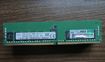 HMA82GR7AFR4N-VK Hynix 16GB PC4-21300 DDR4-2666MHz ECC REG Single Rank Memory