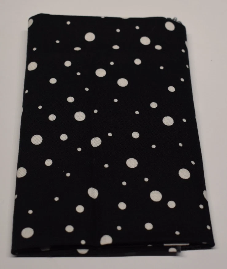FAT QUARTER LOT of 2 BLACK WHITE mannequin DRESS FORM elsmerelda DOTS - Image 3 of 4