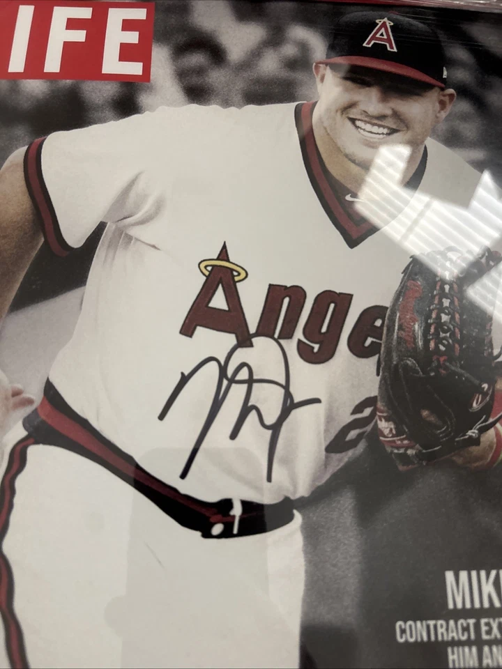 MIKE TROUT Angels Signed Life Magazine Loyalty FRAMED PSA/DNA Authentic LOA - Image 3 of 4