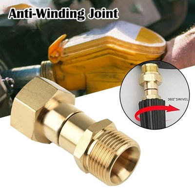 #ad #ad M22 14mm Pressure Washer Swivel Joint Connector Hose ♙ Fittings Adapter G2X1 $13.84
