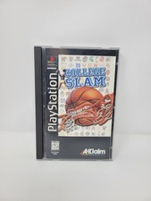 College Slam Basketball Sony Playstation PS1 Long Box Complete Reg Card