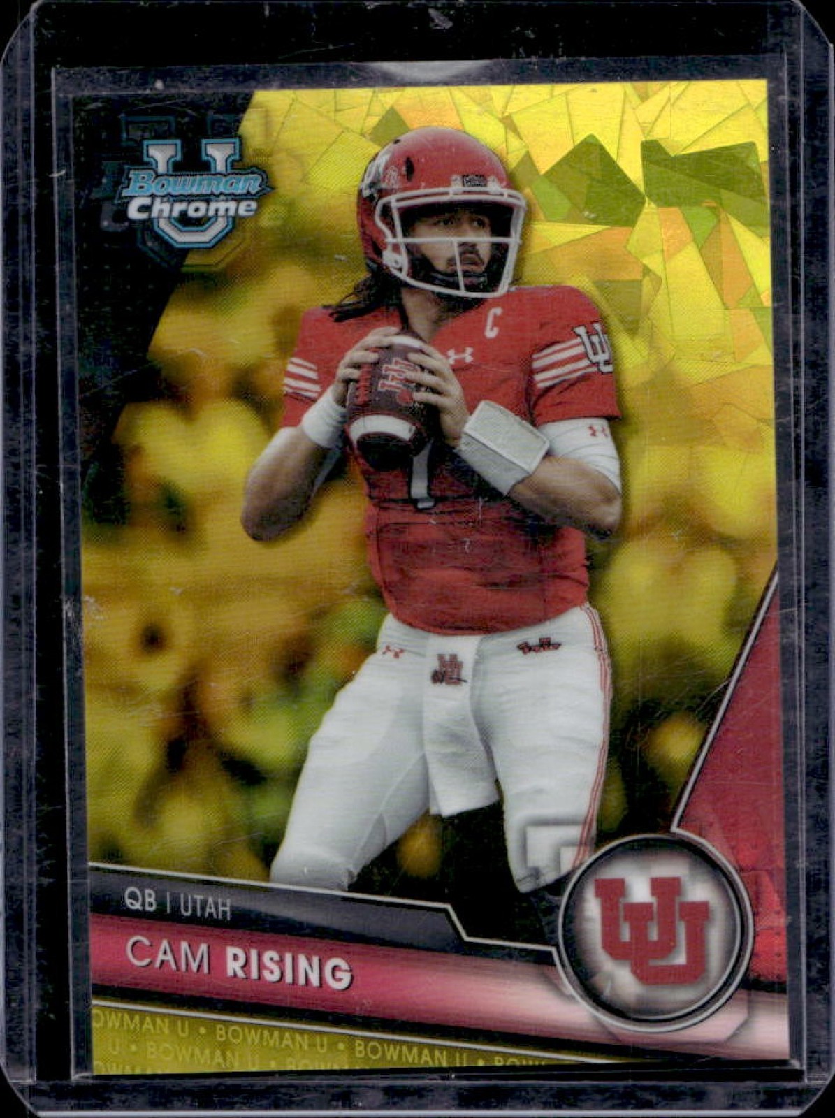 2023 Bowman Chrome U Sapphire Cam Rising Refractor Yellow #/75 Utes