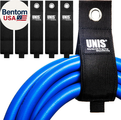 5 Pack Heavy Duty Large 13-Inch Extension Cord Storage Organize Cables, Hoses, P