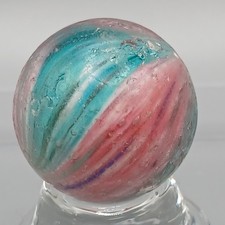 1.01" Mica 4-Panel German Onionskin Marble- Pink/Green/Blue- Q156