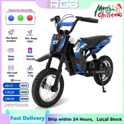 Elektromotorrad RCB R9X 300W Motor 36V/4AH E Dirt Bike bestes Geschenk für Kinder  