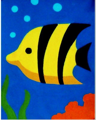 Gobelin Gobelin Set - Engel Fisch (25cm x20cm)