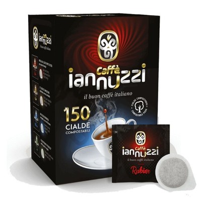 1200 Iannuzzi Coffee Pods Ruby Red Blend Creamy Like Bar 7.2g