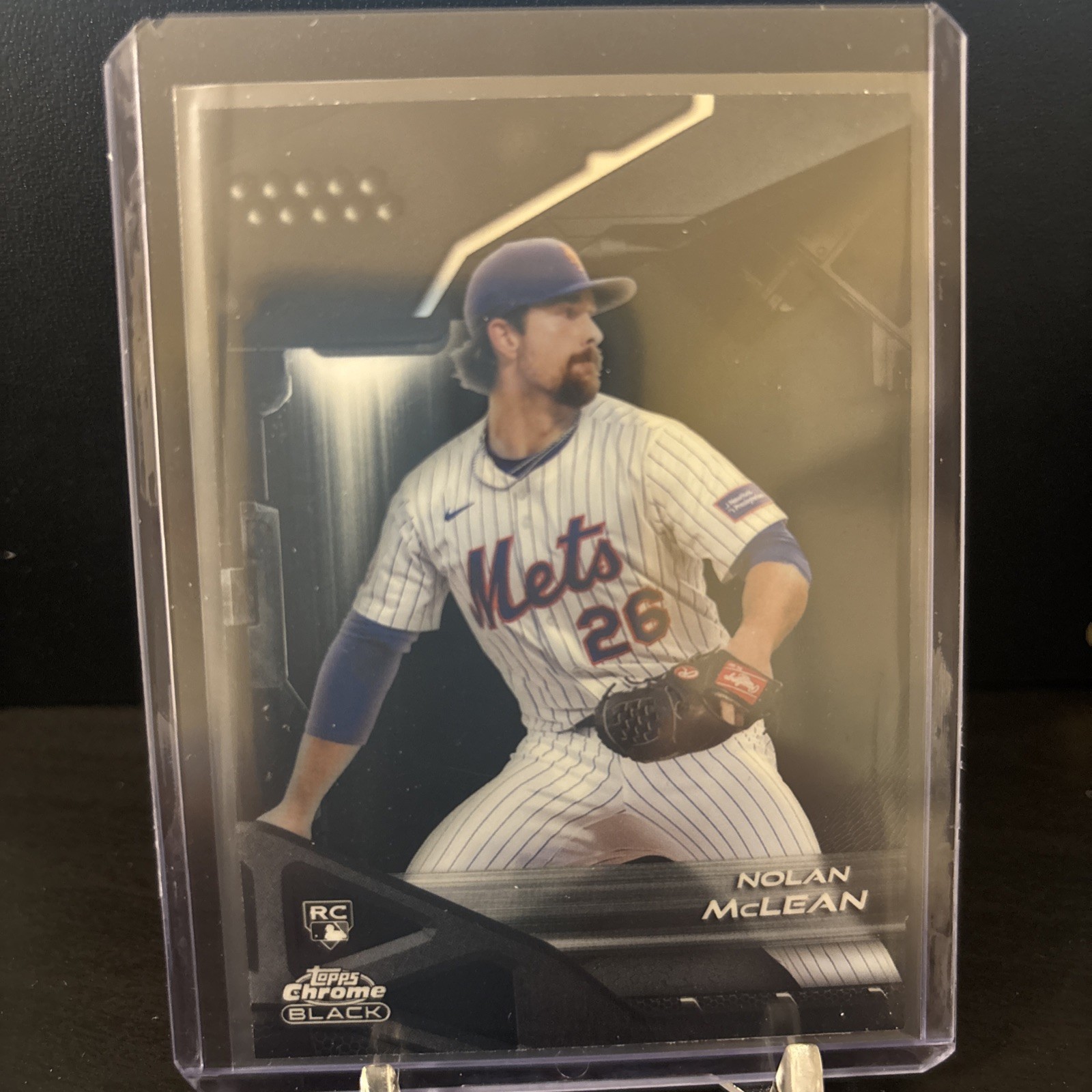 2026 Topps Chrome Black Nolan McLean Base RC #65 RC Mets