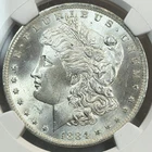 1884-O $1 Morgan Dollar NGC MS65 90% Silver New Orleans US Coin UNC BU LUSTER