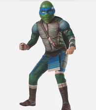 Deluxe Teenage Mutant Ninja Turtles Leonardo Muscle Child Boys Costume