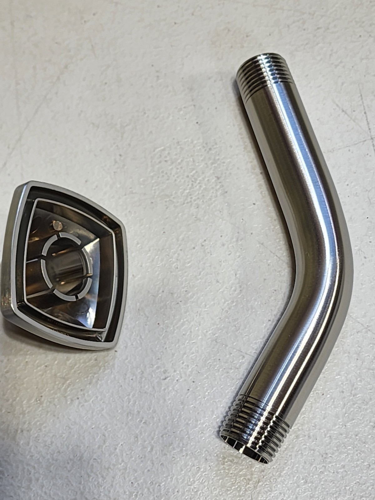 Kohler Rubicon Flange And Arm Only In Vibrant Brushed Nickel 