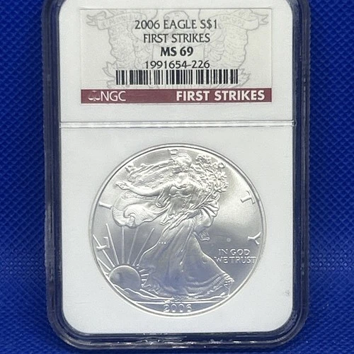 American Eagle  2006 Silver $1 Dollar Coin First Strikes - NGC MS 69