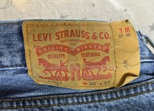 Levis 501 Button Fly 36x32 Vintage Straight Leg 