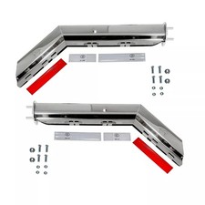 2PCS 2 1/2" Bolt Stainless Steel Angled Spring Loaded Mud Flap Hanger Set 2.5"