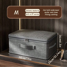 Large Capacity Foldable Storage Box with Handles - Portable Clothes Organiser