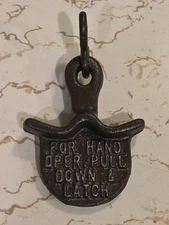 Vintage Cast Iron Steam Whistle Pull 