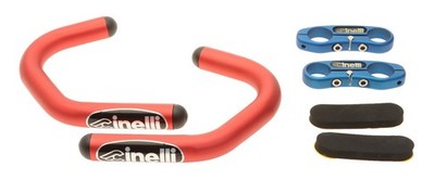 Cinelli Spinaci DH ハンドルバー　チネリ　A5 Cinelli Spinaci Handlebar Extensions Metallic Red/Blue Time Trial