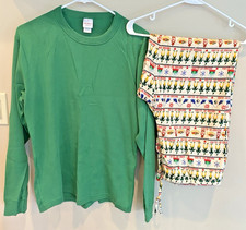 Hanna Anderson, Elf, Men  s Pajama Set, Size Medium, EUC