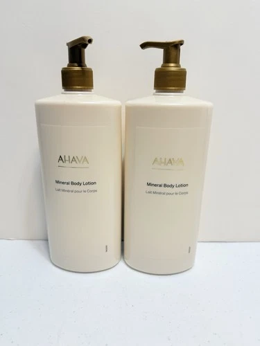 Lot of 2 AHAVA Deadsea Water Mineral Body Lotion 24 oz Each New Packaging Fresh!