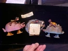 Set of 3 Marx Hard Plastic Dinosaur w/Rider Ramp Walker Toys 1950s Unused RARE!