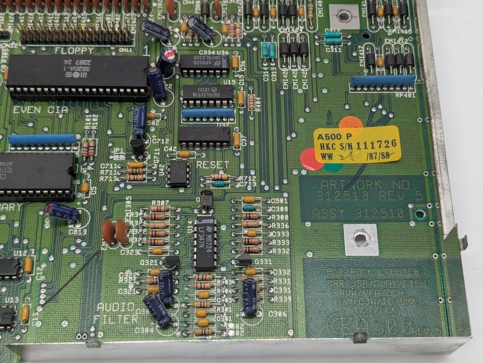 Amiga 500 Mainboard (Rev. 5) Kick 1.2, Bleche -  komplett & 100% OK✔️ - Bild 4 von 4