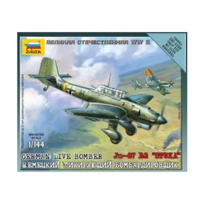 Zvezda Art of Tactic 1/144 German Dive Bomber - Ju-87 B2 Stuka SW (VG+/New)