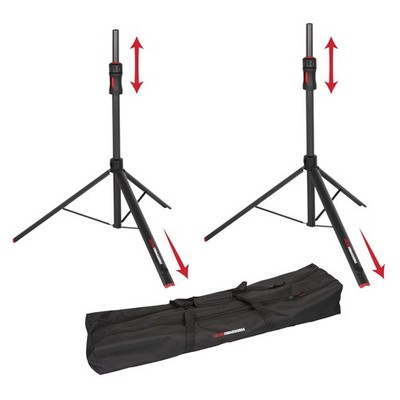 Gator Frameworks ID Series Speaker Stand Set with Padded Nylon Carry Bag, Set...