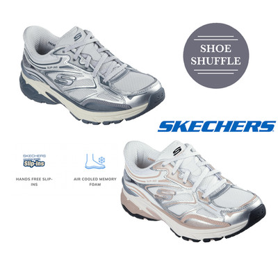 Skechers Slip-Ins: Stamina Sport Slipper verstellbar Spitze Sneaker Memory Foam