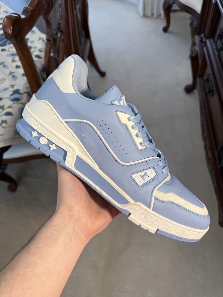 Louis Vuitton LV Trainer #54 Light Blue White | LV Sz 12 Fits US