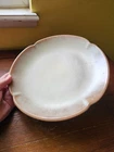 Frankoma Pottery Plainsman Prairie Gold 10” Dinner Plate 5F Scallop Rustic Retro