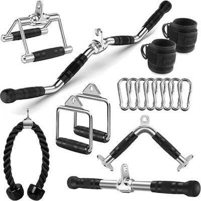Cable Machine Attachment, LAT Pulldown Attachments, Home Gym Accessories,