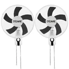 2 x CYCLONE 16" WALL FANS - 3 Speed Oscillating Fan Grow Room, Home, Office 40w