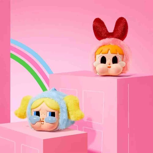 PVC CRYBABY × Powerpuff Girls Series-Vinyl Face Plush Single Random Blind Box - Picture 5 of 11