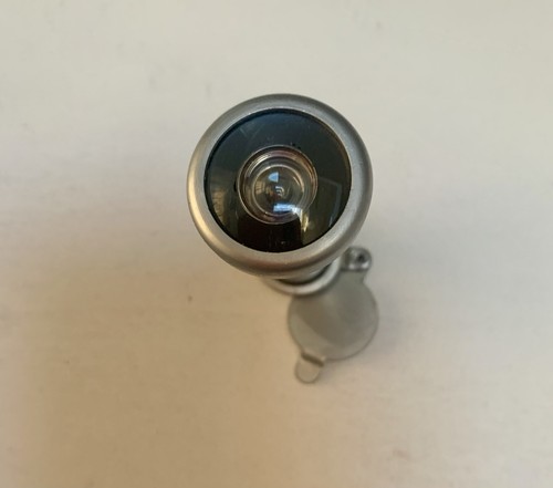 Yale Door Viewer Wide Angle Security Peep Hole Silver Polished Chrome Peephole - Picture 3 of 6