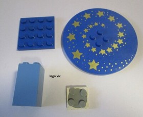 Lego 6177px4 Belville Blue Blue Table from 5825 Stella and the Fairy MOC B6