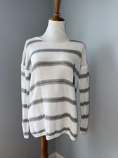 Gap Ladies Light-Weight Long-Sleeve Striped Sweater Sz. M NWT. B