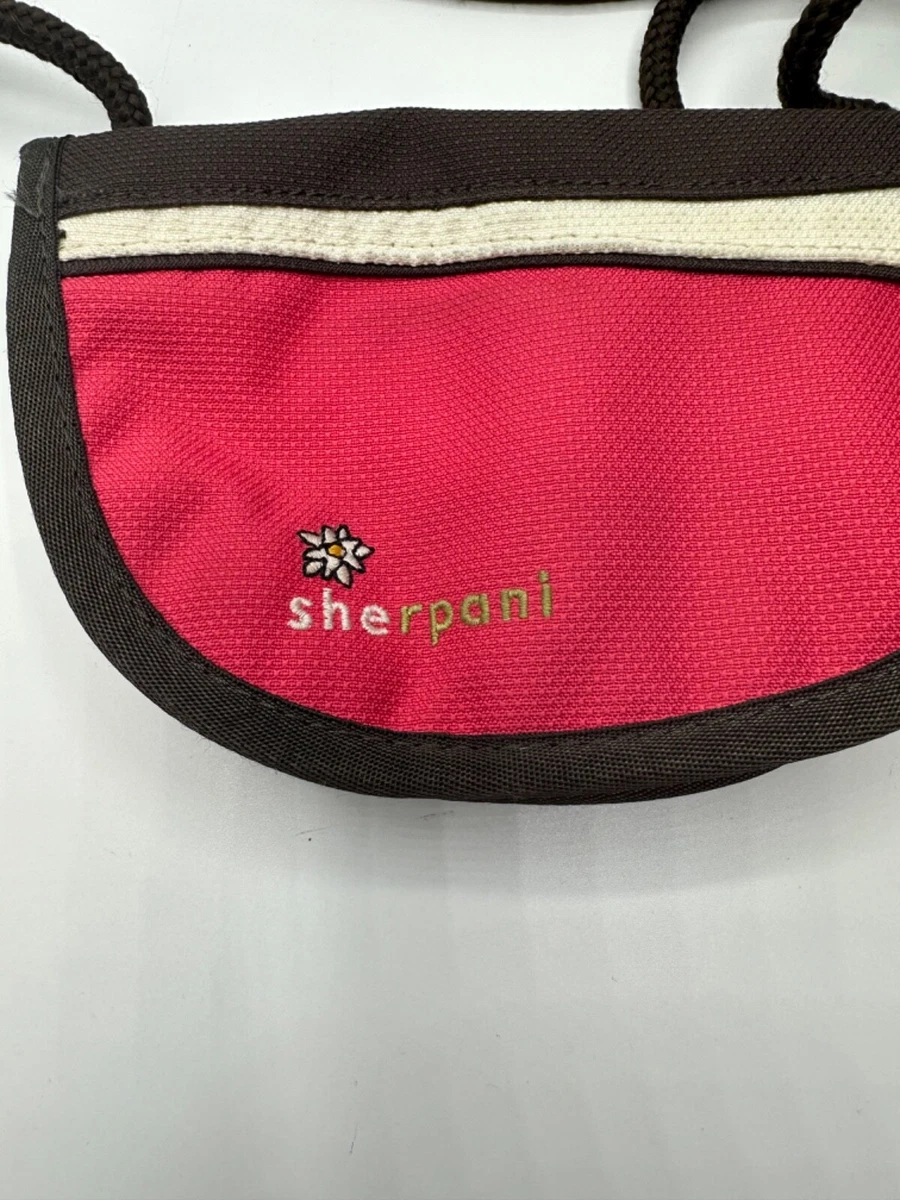 SHERPANI ZOE Crossbody Wallet Bag Travel Hiking Vacation Pink Zip