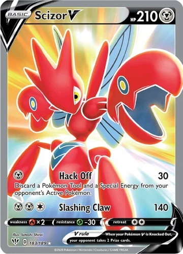 Scizor V 183/189 Swsh03: Darkness Ablaze