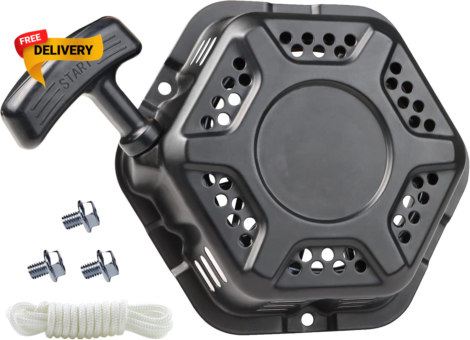 Pull Start Recoil Starter Assembly Compatible with Champion 196Cc 208Cc 224Cc...