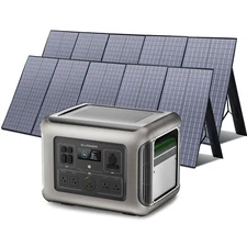ALLPOWERS 2500W 2016Wh LiFePO4 Solar Generator WIth 2x400W Solar Panels For RV