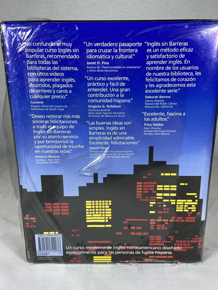 NEW SEALED Ingles Sin Barreras Course #8 VHS 2 Book Set Complete- - Image 3 of 3