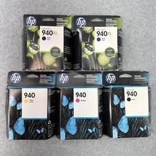 Genuine HP 940XL Black Tri Color Ink Cartridge LOT 940 XL C4906AN Original OEM