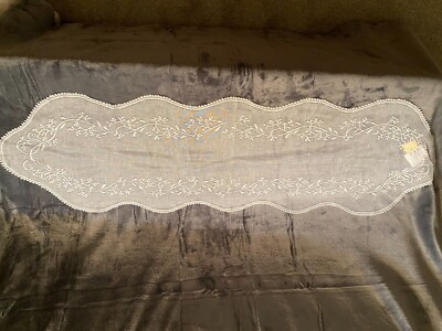 Heritage NEW  #SD-1448W, SHEER DEVINE Runner 14'' x 48'', white color