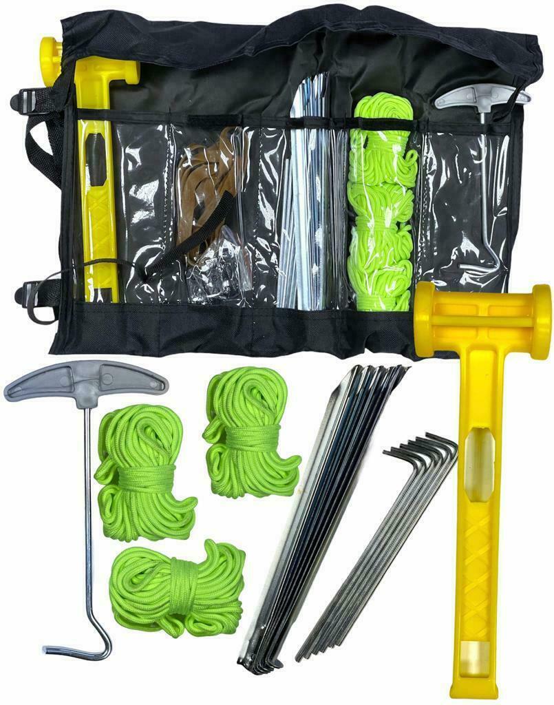 Kit de accesorios para camping tienda equipo esencial emergencia lanzamiento fácil