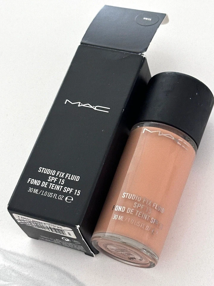 Base de maquillaje MAC STUDIO FIX FLUID SPF 15 1 OZ / 30 ML FÓRMULA ORIGINAL NUEVA EN CAJA Foto 2 de 2